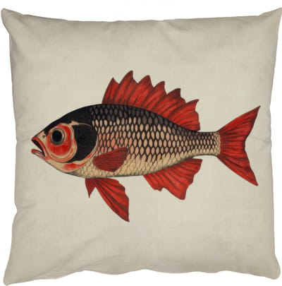 Sierkussens - Kussentjes Woonkamer - 50x50 cm - Schubben - Rood - Vis - Vinnen