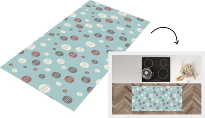 Keukenloper - Loper keuken - Stippen - Patronen - Pastel - 120x60 cm - Keukenloper vinyl