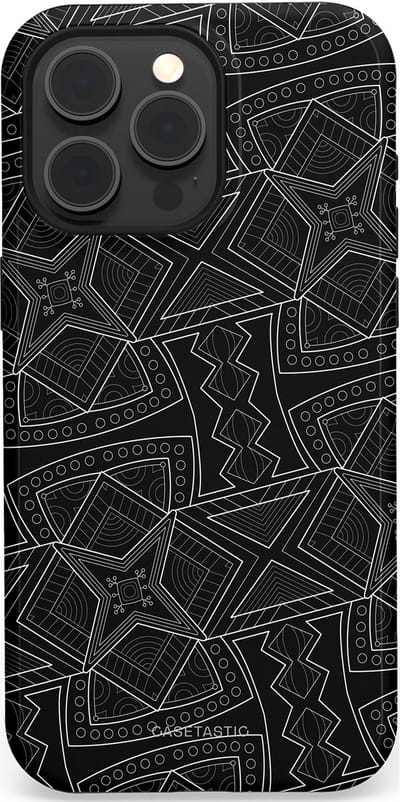 Casetastic Hoesje Geschikt voor Apple iPhone 15 Pro Max Magsafe - Stijlvolle Beschermende Duo-layer Case - Afrikaanse kunst