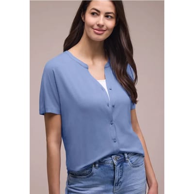 Shirt met overhangende schouders in tuniekstijl
