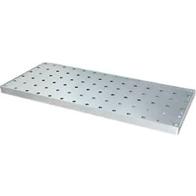 Bauer KGW 4/M bakje, inhoud 28 l, tot 150 kg, met geperforeerd rooster, B 1390 x D 600 x H 60 mm, gegalvaniseerd staal