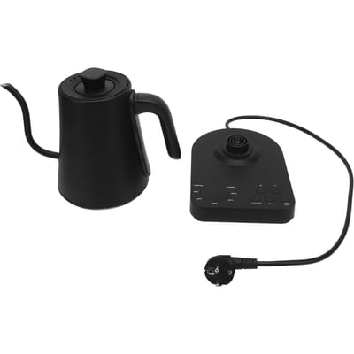 Pour Over Ketel 1200W 1000ml 5 Temperatuurniveaus Zwanenhals Elektrische Waterkoker voor Thee Koffie L black