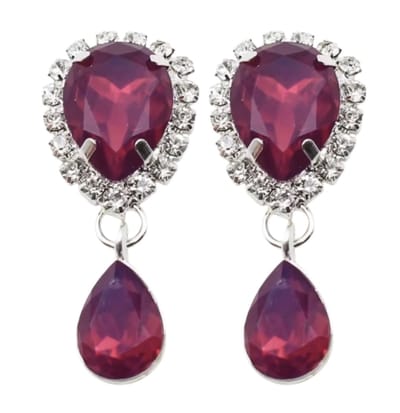 Clip Oorbellen Colatina Cherise Strass Kunststof