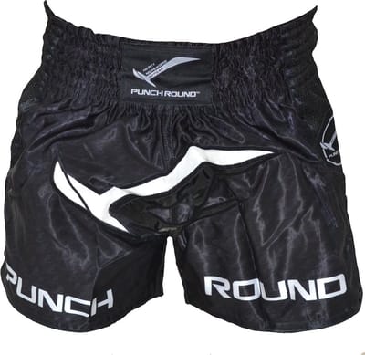 PunchR Kickboks Broekjes NoFear Zwart Wit - XS