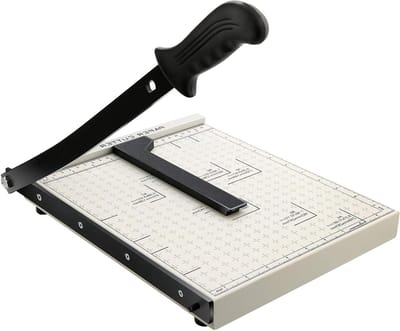 Papiersnijmachine A3 B4 A4 - Efficiënt snijden - 1 stuk - Wit - Metaal - 32,5 x 25,5 x 3 cm