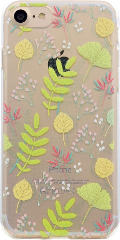 Peachy Doorzichtig herfstblad geschikt voor iPhone 7 8 SE 2020 SE 2022 TPU hoesje case cover