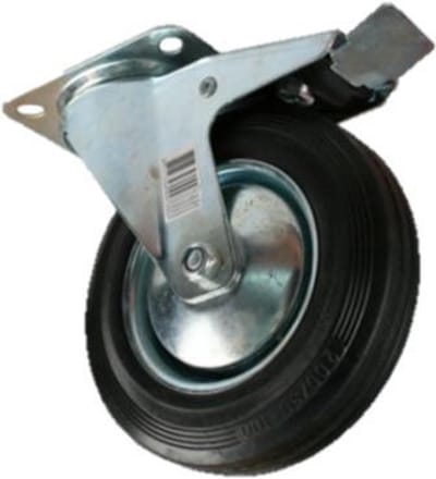 Vorel - Draaibaar Wiel met Rem - 125mm - Zware Stalen Behuizing