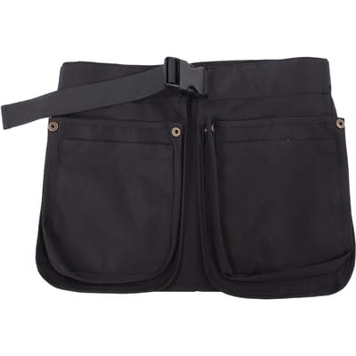 Sac Tablier Ceinture de Taille avec Multi-Poches Réglable Grande Capacité de Rangement pour Jardinage Coiffure Nettoyage Serveur Chien black