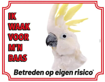 Kaketoe Waakbord - Hier Waak Ik