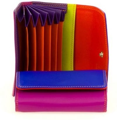 MyWalit - Fan Credit Card Holder - Ultra Blue Multi