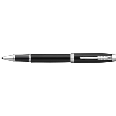 Parker IM rollerballpen | matzwart met chromen trim | fijne punt met zwarte inktvulling | geschenkverpakking