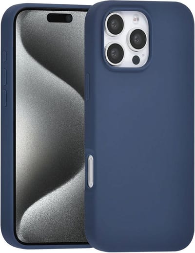 Multimedia & Accessoires Premium Siliconen TPU Back Cover Case Hoesje geschikt voor Apple iPhone 16 Pro – Blauw – Zachte Plastic – Soft Case