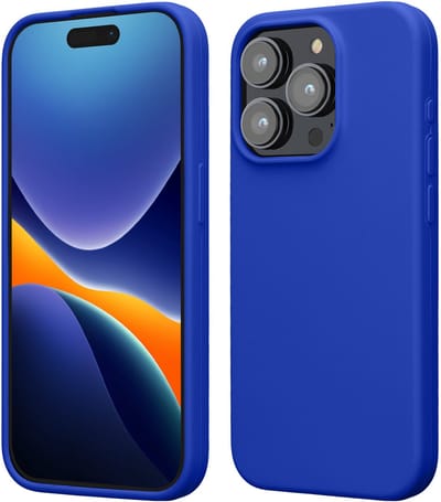 kwmobile Case voor iPhone 15 Pro - Slank TPU-Hoesje met Zachte Afwerking - In Baltisch blauw