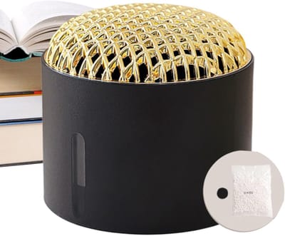 Vochtabsorberend Middel - Luchtontvochtiger Kast - Vocht Reguleren - Stille Technologie - 10x11x10 cm - Zwart