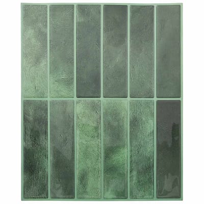 vidaXL - Rechthoekige - Tegel - 10 - st - Donkergroen - 29 - x - 23 - x - 0,08 - cm