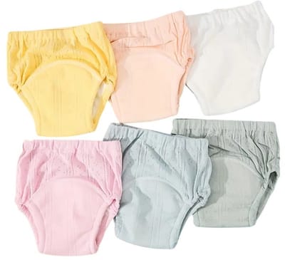 Dutchers.® Oefenbroekjes Zindelijkheid - Katoen - Maat L - 6 Stuks - Zindelijkheidstraining - Wasbare Luiers - Kinderen - 12-17 KG - 2,5 tot 5 Jaar - Voelt anders dan een luier - Wasbaar - Incontinentiebroekjes voor Kinderen - Voor Jongens & Meisjes