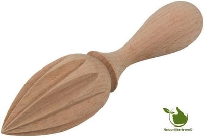 Houten Citroenpers – Europese Beukenhout – Handmatige Citrusjuicer