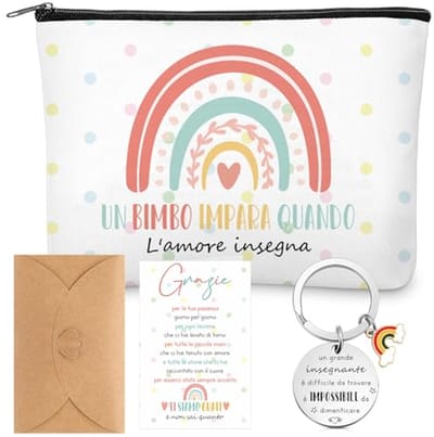 Cadeauset Leraren - Bedankje Lesgeven - Waardering Tonen - Compleet Inclusief - 23 x 15 cm - Multicolor