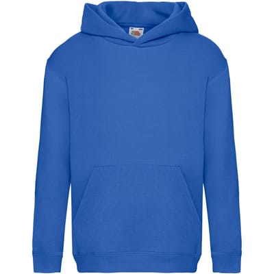 Fruit of the Loom Sweatshirt met capuchon voor kinderen/Kinderen (Koningsblauw)