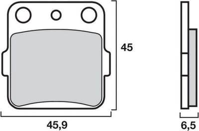 Plaquette de frein Brembo pour Moto Kawasaki 80 KX 2000 KX080XX / AR Neuf