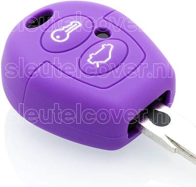 Autosleutel Hoesje geschikt voor Ford - SleutelCover - Silicone Autosleutel Cover - Sleutelhoesje Paars