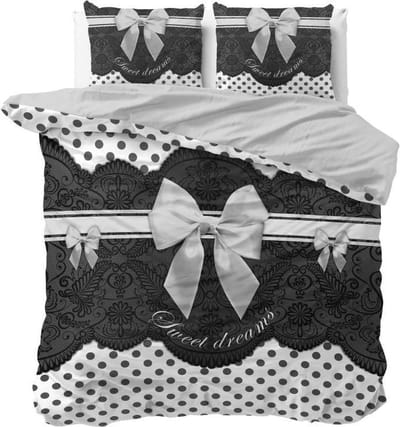 Dreamhouse Romance - Dekbedovertrekset - Lits-Jumeaux - 240x200/220 + 2 kussenslopen 60x70 - Zilver