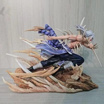 Op Voorraad Naruto botstekel Kimimaro Gaara anime figuren Kan Favoriete beweging PVC Favoriete 6.29Inch/16cm Dierlijke Strijd speelgoed Hoge Kwaliteit Cadeaus gray