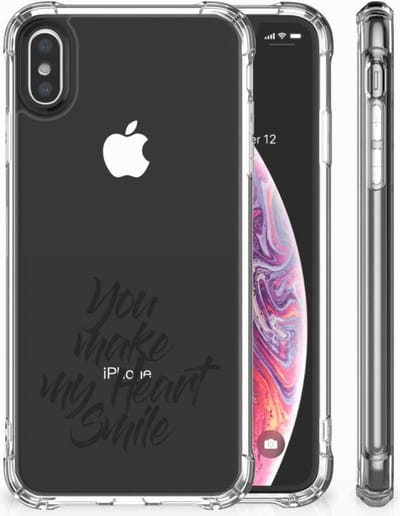 Apple iPhone X | Xs Telefoonhoesje met tekst Heart Smile