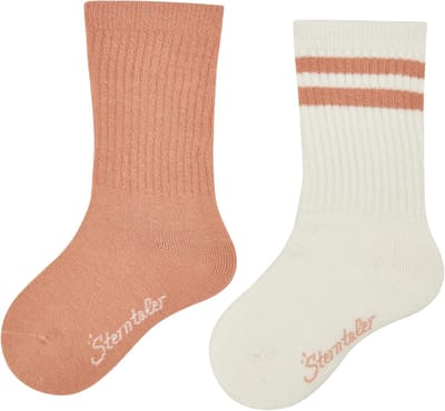 Dubbelpak Baby Enkel- en Sportsokken met Ribpatroon en Ademend Materiaal