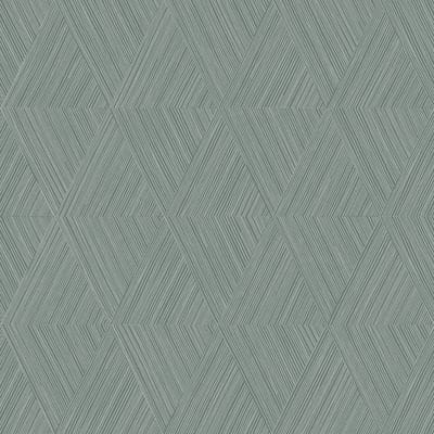Origin Wallcoverings behang grafisch 3D motief groen grijs - 50 x 900 cm - 347842
