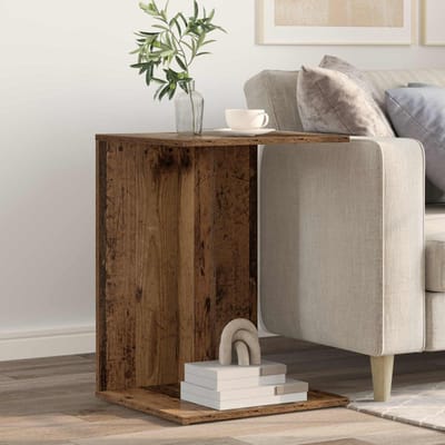 vidaXL - Bijzettafel - Oudhout - 45 - x - 40 - x - 62,5 - cm - Bewerkt - hout