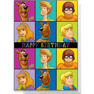 Scooby Doo Gang Happy Birthday Greetings Card - Standard Card