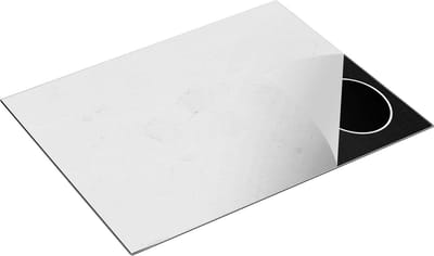 Chefcare Inductie Beschermer Witte Muur - Beton - 77x59 cm - Afdekplaat Inductie - Kookplaat Beschermer - Inductie Mat