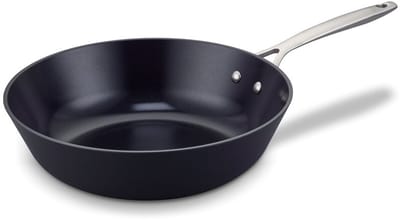 Brabantia Zenn Wokpan- Ø 30 cm –100% gerecycled hoogwaardig Aluminium - keramische bodem - dubbele antiaanbaklaag -duurzaam– rvs steel - geschikt voor Inductie - 100% PFAS Vrij – Donker blauw