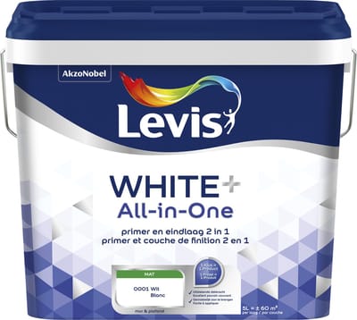 Levis - White+ All-In-One - Wit - 5 L