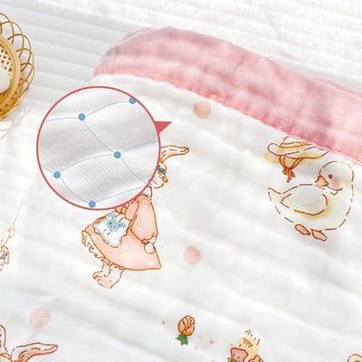 Zachte Mousseline Deken 6-laags Babydeken 110 x 110 cm Uniseks