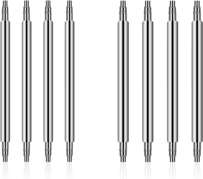 8 Stuks 22mm RVS Horlogeband Veertjes met Horlogeverwijderaar en Link Pins, Inclusief 1.5mm en 1.8mm Diameter Gereedschap voor Horloge Reparatie