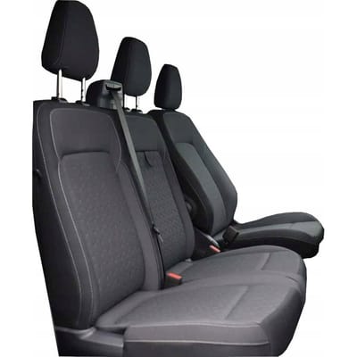 Comfort Line Ford Transit Custom vanaf 2024 - Autostoelhoezen - 3-zits - Met Tafel & Armsteun - Jacquard T09