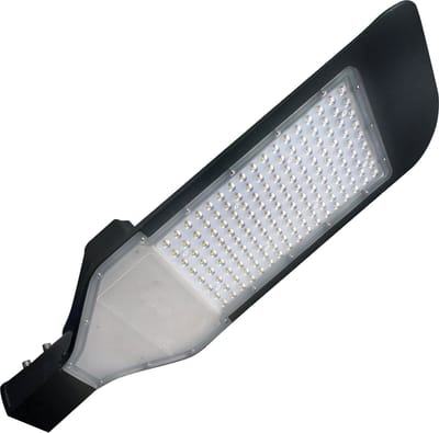 LED Straatlamp - Straatverlichting - Orny - 150W - Helder/Koud Wit 6400K - Waterdicht IP65 - Mat Zwart - Aluminium