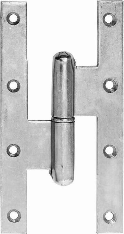 Paumelle DIN links 140x70mm Verzinkt