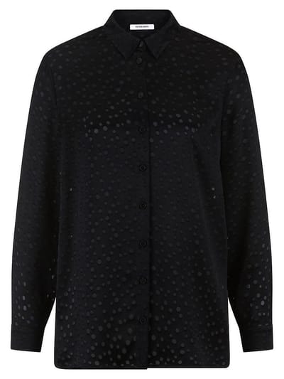 Lange blouse lange mouwen Van Peter Hahn zwart