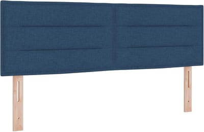 Hoofdbord met strepen 72 cm stof donkerblauw