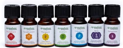Aromafume - chakra essentiële olie - chakra - etherische olie - mix set van 7 stuks