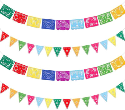 Store_9 - Mexicaanse Feestdecoraties - Dia De Los Muertos - Kleurrijke Slinger - Vilt - Fiesta Decoratie - Binnen Buiten - Verjaardag Baby Shower