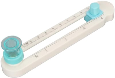 Dailygoods- Cirkelsnijder Verstelbaar 360 Graden - Draagbare Papiertrimmer - Geschikt voor Doe-het-zelf - Snijdt Verschillende Soorten Papier - Eenvoudige Bediening - Compact Ontwerp - Papiersnijder