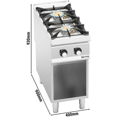 GGM Gastro Gasherd - mit 2 Brennern - 16 kW