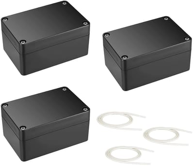 Waterdichte Elektronische Projectdoos - 3 Pack IP66 Junction Box voor Buitentoepassingen, Kunststof Behuizing, 100 x 68 x 50 mm, Elektrische Accessoires