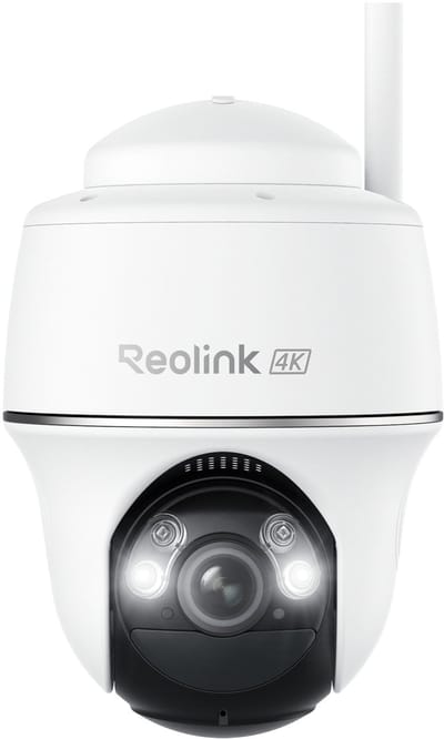 Reolink Argus PT Ultra, Eerste 4K Batterij Beveiligingscamera‘s Draadloos Buiten, 360° Pan Tilt Auto-Tracking, 8MP Kleuren Nachtzicht, 2.4/5 GHz Wi-Fi 6, Geen Abonnementen, Home Hub Compatibel