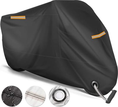 Solacis Motorhoes waterdicht buiten - Motorhoes - Waterdicht - Motorhoes voor buiten - Scooterhoes - Must have voor uw motor!