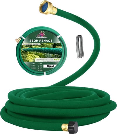 Soaker slang - Druppelslang tuin - Planten water geven - Waterbesparend tot 70% - 15 meter - Groen